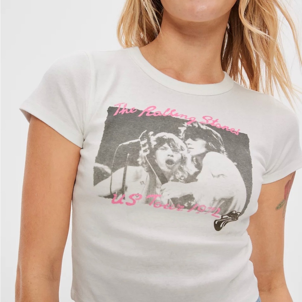 American Eagle Rolling stones Crop top